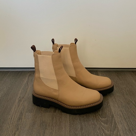 Sam Edelman Latina Waterproof Boot in Sesame - Picture 2 of 7